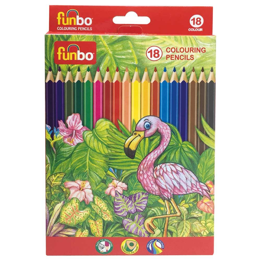 Funbo Color Pencil Pack of 18 Funbo Colors FO-CLP-18